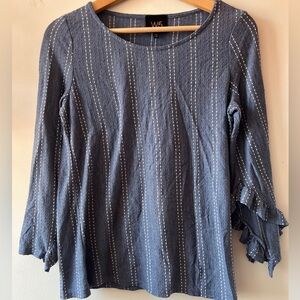 W5 Ruffle Sleeve Top S GUC